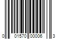 Barcode Image for UPC code 001570000063