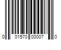 Barcode Image for UPC code 001570000070