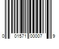 Barcode Image for UPC code 001571000079