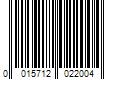 Barcode Image for UPC code 0015712022004