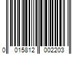 Barcode Image for UPC code 0015812002203