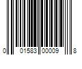 Barcode Image for UPC code 001583000098