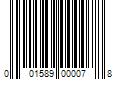 Barcode Image for UPC code 001589000078