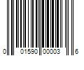 Barcode Image for UPC code 001590000036