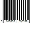 Barcode Image for UPC code 0015905000338