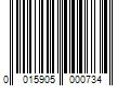 Barcode Image for UPC code 0015905000734