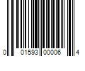 Barcode Image for UPC code 001593000064