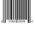 Barcode Image for UPC code 001600000094