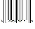 Barcode Image for UPC code 001600000155