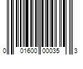 Barcode Image for UPC code 001600000353