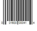 Barcode Image for UPC code 001600000414