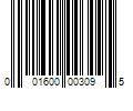 Barcode Image for UPC code 001600003095