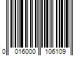 Barcode Image for UPC code 0016000106109