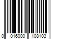 Barcode Image for UPC code 0016000108103