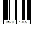 Barcode Image for UPC code 0016000120259