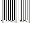 Barcode Image for UPC code 0016000136809