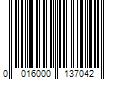 Barcode Image for UPC code 0016000137042