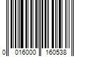 Barcode Image for UPC code 0016000160538