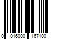 Barcode Image for UPC code 0016000167100