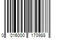 Barcode Image for UPC code 0016000170988