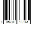 Barcode Image for UPC code 0016000187061