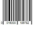 Barcode Image for UPC code 0016000189782