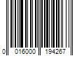 Barcode Image for UPC code 0016000194267