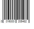 Barcode Image for UPC code 0016000205482