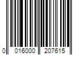 Barcode Image for UPC code 0016000207615