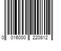 Barcode Image for UPC code 0016000220812