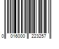 Barcode Image for UPC code 0016000223257