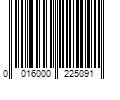 Barcode Image for UPC code 0016000225091