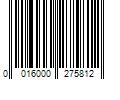 Barcode Image for UPC code 0016000275812