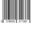 Barcode Image for UPC code 0016000311381