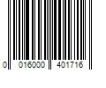 Barcode Image for UPC code 0016000401716