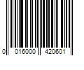 Barcode Image for UPC code 0016000420601