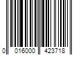 Barcode Image for UPC code 0016000423718. Product Name: GENERAL MILLS SALES INC. Fiber One 70 Calorie Brownies  Chocolate Fudge  Snack Bars  6 ct