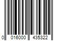 Barcode Image for UPC code 0016000435322