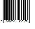 Barcode Image for UPC code 0016000436169