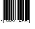 Barcode Image for UPC code 0016000447325