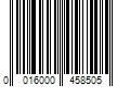 Barcode Image for UPC code 0016000458505