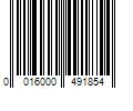 Barcode Image for UPC code 0016000491854