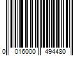 Barcode Image for UPC code 0016000494480