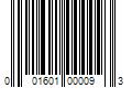 Barcode Image for UPC code 001601000093