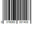 Barcode Image for UPC code 0016063001403