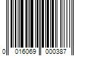 Barcode Image for UPC code 0016069000387