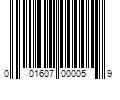 Barcode Image for UPC code 001607000059