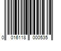 Barcode Image for UPC code 0016118000535