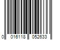 Barcode Image for UPC code 0016118052633