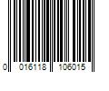 Barcode Image for UPC code 0016118106015